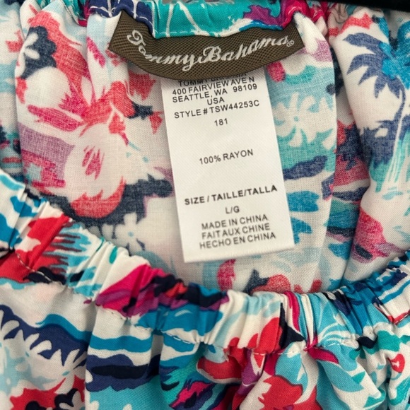Tommy Bahama Tropical Off the Shoulder Dress | Size Large - Picture 4 of 4